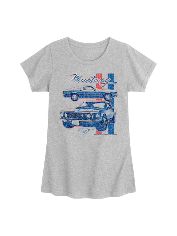 - 69 Mustang Girls' Fitted Short Sleeve Graphic T-Shirt