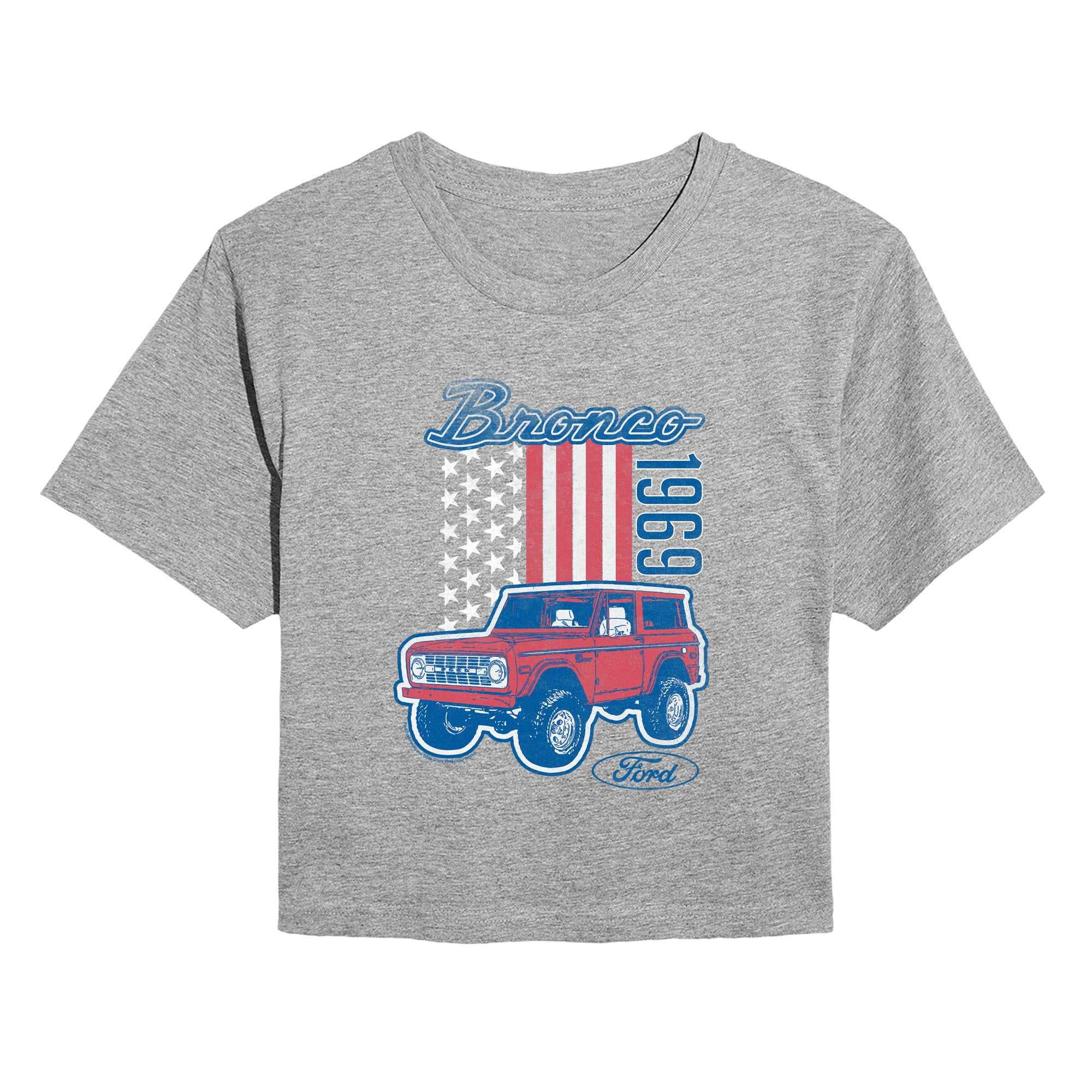 Ford - American Bronco 1969 - Juniors Cropped Graphic T-Shirt