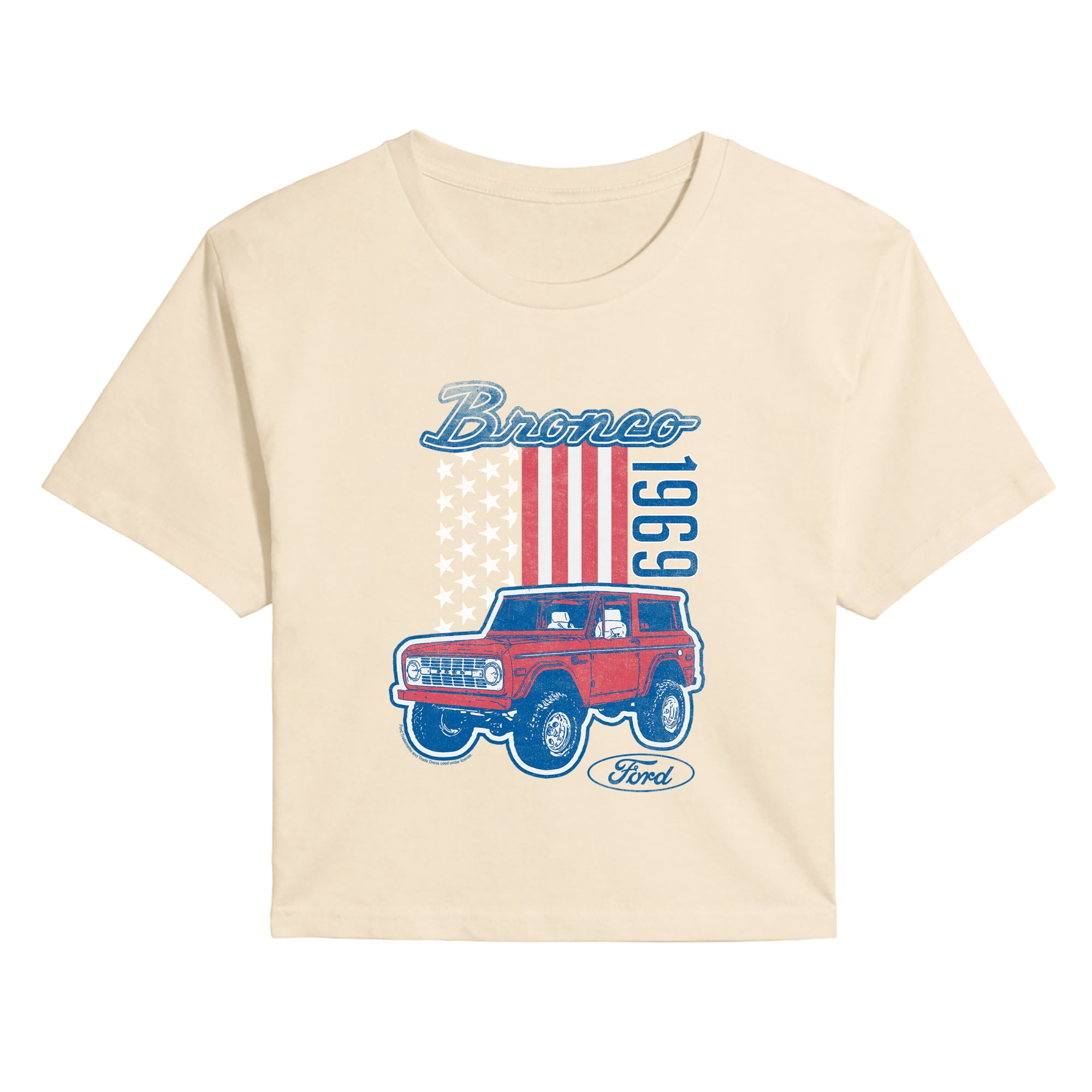 Ford - American Bronco 1969 - Juniors Cropped Graphic T-Shirt