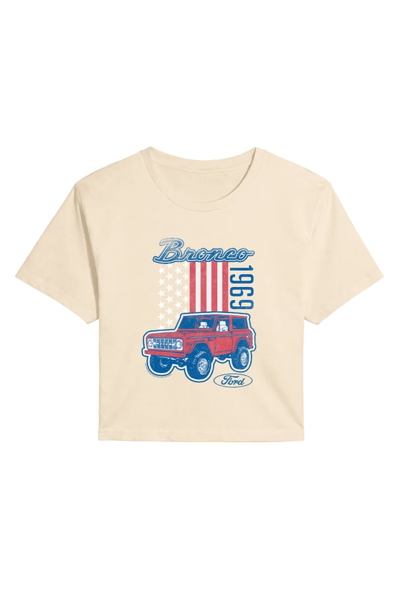 - American Bronco 1969 Cropped Graphic T-Shirt