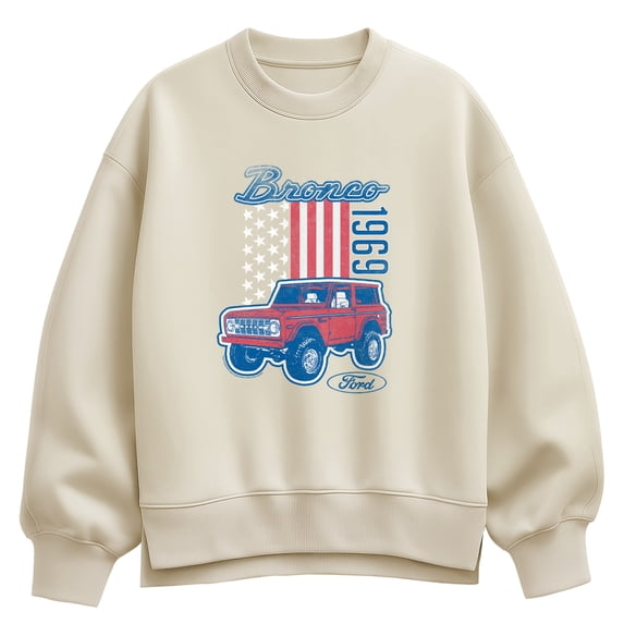 Ford - American Bronco 1969 - Women's Oversized Fleece Crew Sweatshirt