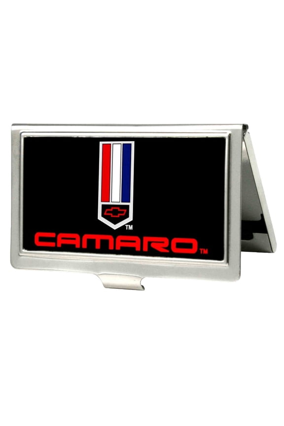 Ford Automobile Company Camaro Flag Logo Business Card Holder - Large