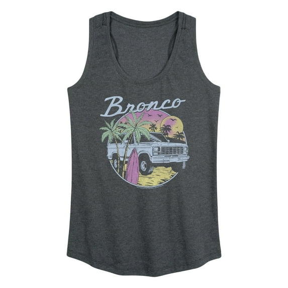 Ford - Beach Bronco - Women's Racerback Graphic Tank