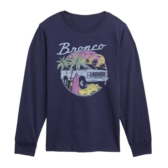 Ford - Beach Bronco - Youth Boys Long Sleeve Graphic T-Shirt