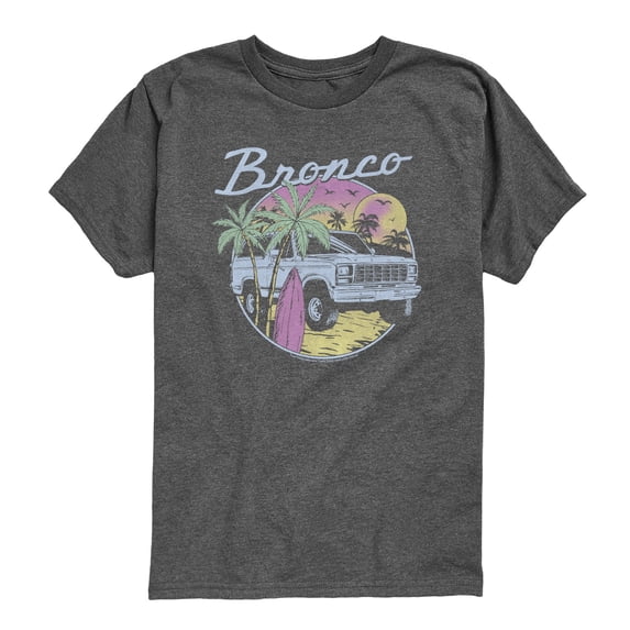 Ford - Beach Bronco - Youth Boys Short Sleeve Graphic T-Shirt