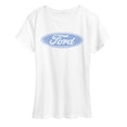 thumbnail image 1 of Ford - Blue Ford Logo - Women's Short Sleeve Graphic T-Shirt, 1 of 4