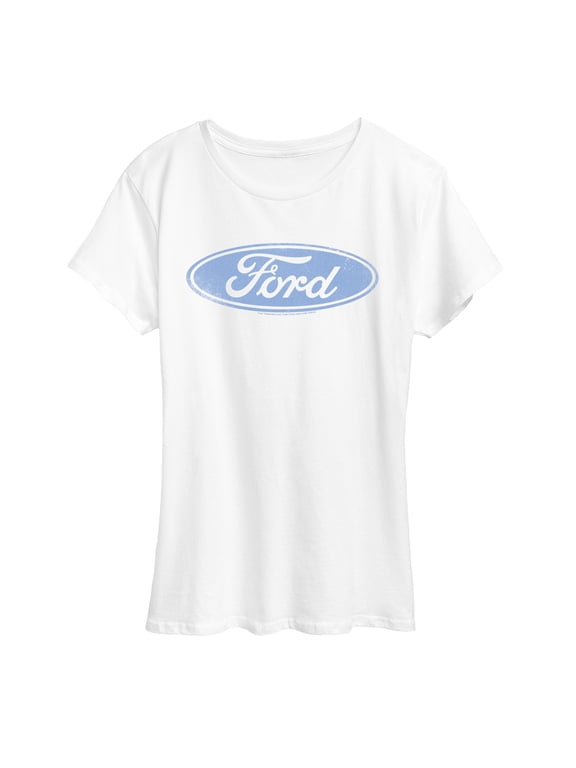 - Blue Ford Logo Women's Short Sleeve Graphic T-Shirt