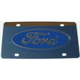 thumbnail image 1 of Ford Blue Logo Stainless Steel License Plate, 1 of 1
