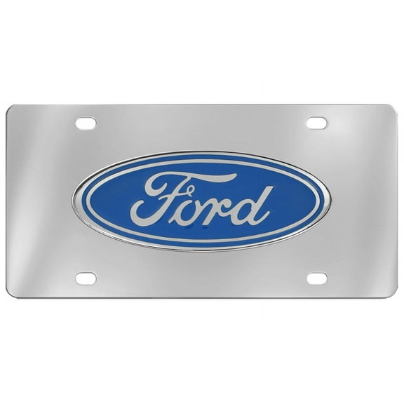 Ford Blue Logo Wordmark Decorative Vanity License Plate