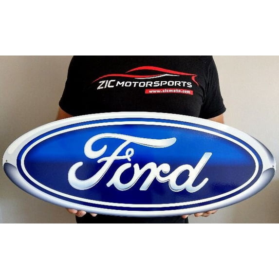 Ford Blue Oval Gradient Steel Sign