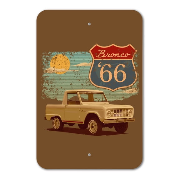 Ford Bronco '66 Vintage Home Business Office Sign