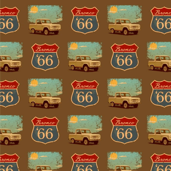 Ford Bronco '66 Vintage Premium Roll Gift Wrap Wrapping Paper