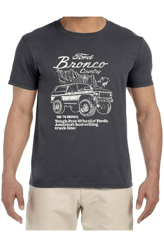 Ford Bronco Accessories Gifts T-shirt Mens Graphic Tees Short Sleeve