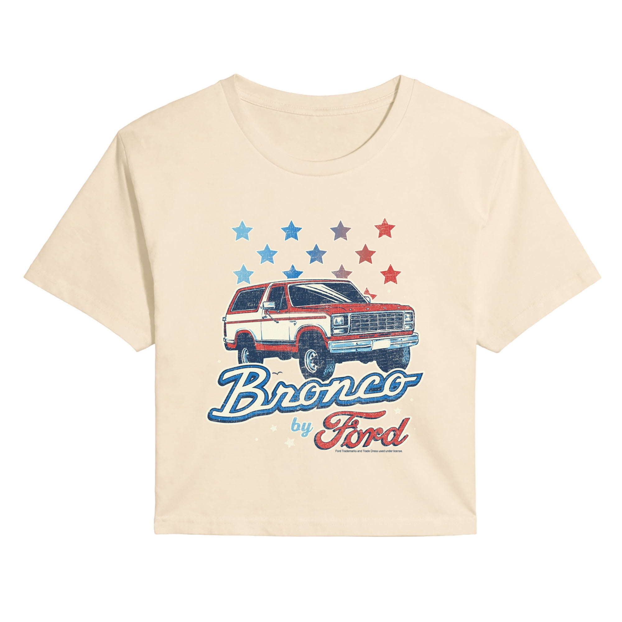 Ford - Bronco Americana - Juniors Cropped Graphic T-Shirt