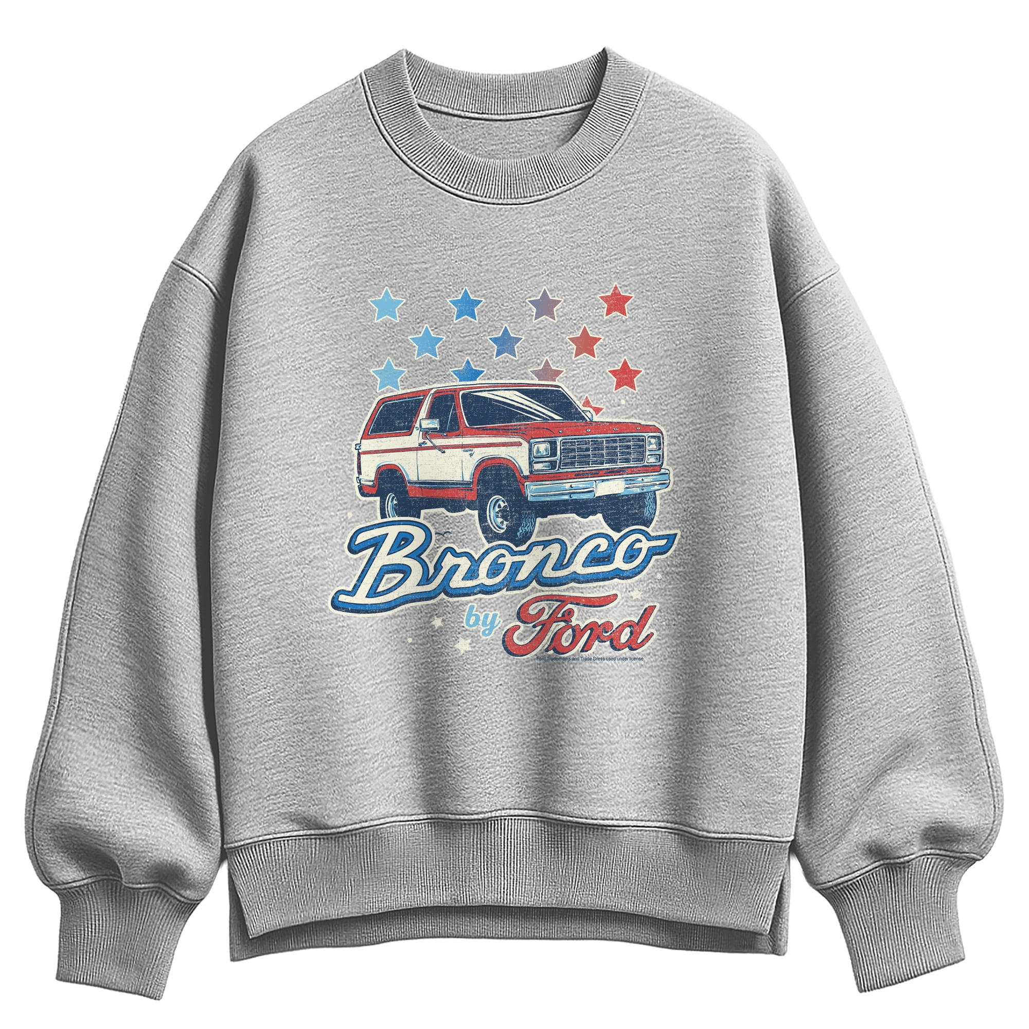 Ford - Bronco Americana - Women's Oversized Fleece Crew Sweatshirt