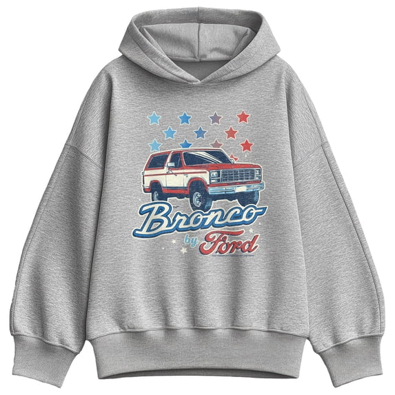 Ford - Bronco Americana - Women's Oversized Fleece Hoodie Sweatshirt