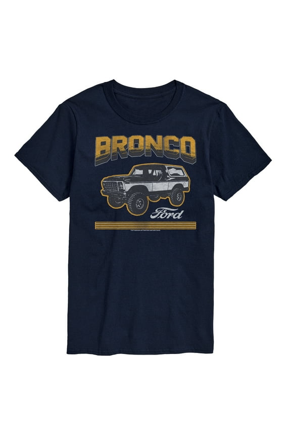 - Bronco Bold Stripe - Men's Short Sleeve T-Shirt