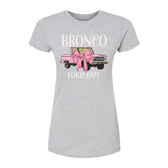 Ford - Bronco Bow - Juniors Fitted Short Sleeve Graphic T-Shirt