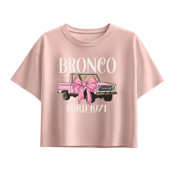 Ford - Bronco Bow - Youth Girls Boxy T-Shirt