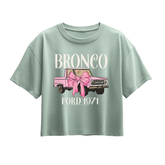 Ford - Bronco Bow - Youth Girls Boxy T-Shirt