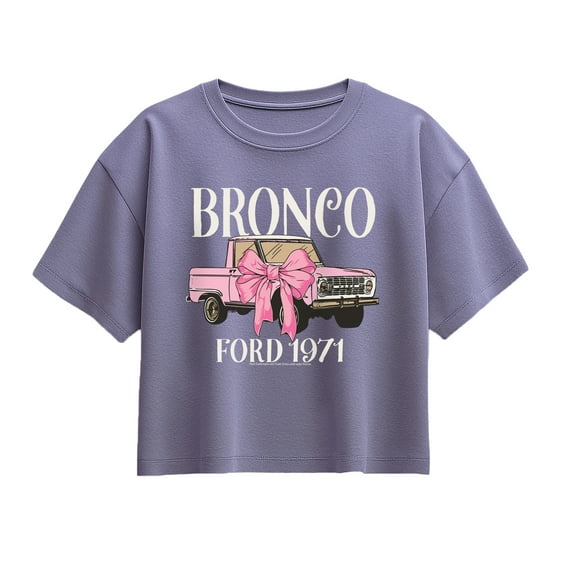 Ford - Bronco Bow - Youth Girls Boxy T-Shirt