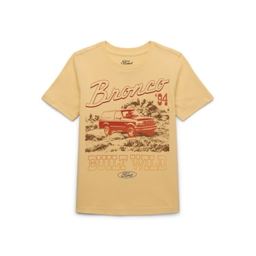 Ford Bronco Boys' Graphic Tee with Short Sleeves, Sizes XS-2XL