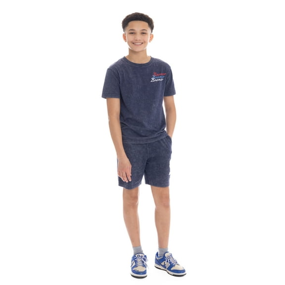 Ford Bronco Boys Mineral Washed Graphic Tee and Shorts Set, 2-Piece, Sizes 4-10