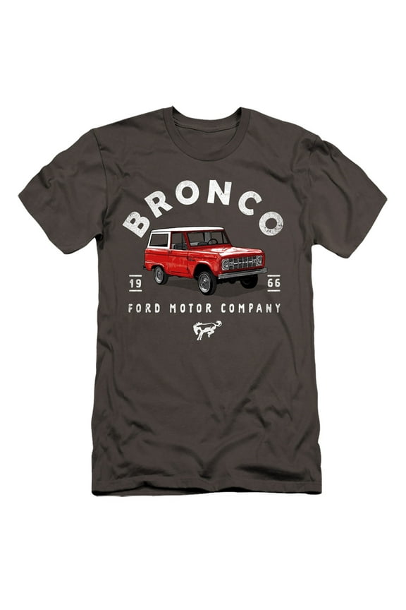 Ford Bronco Bronco Illustrated HBO S/S Adult 30/1 T-Shirt Charcoal