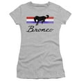 thumbnail image 1 of Ford Bronco Bronco Stripes S/S Junior Women's T-Shirt Sheer Athletic Heather, 1 of 1
