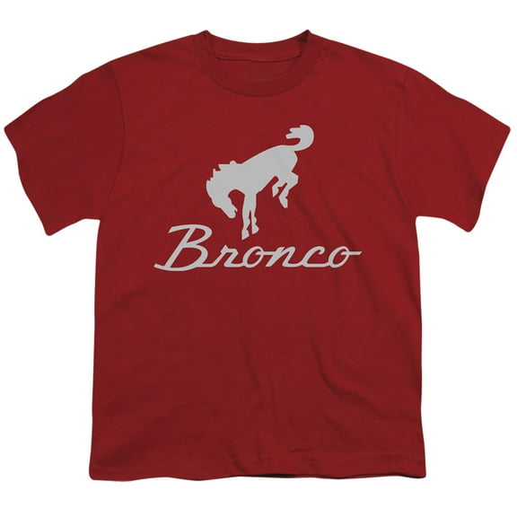 Ford Bronco Chrome Bronco Logo S/S Youth 18/1 T-Shirt Cardinal