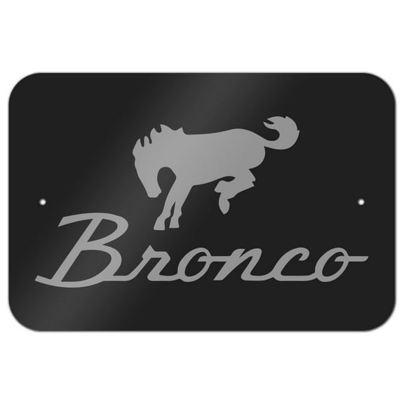 Ford Bronco Chrome Logo Home Business Office Sign