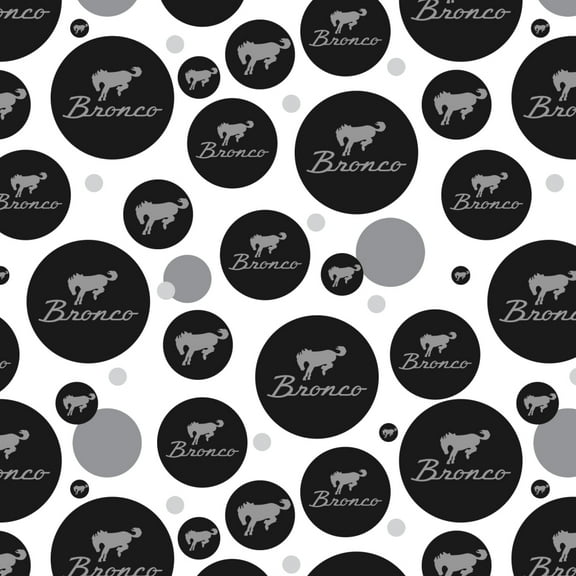 Ford Bronco Chrome Logo Premium Gift Wrap Wrapping Paper Roll
