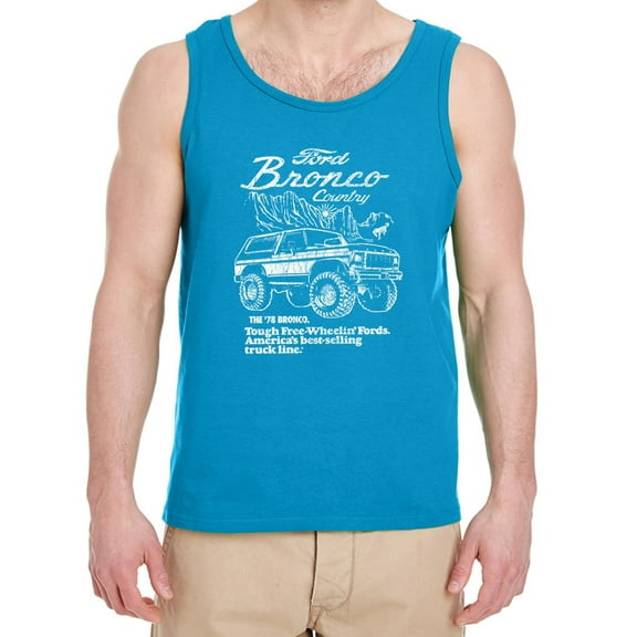 Ford Bronco Country Tank Tops Mens Graphic Tees Sleeveless Shirts
