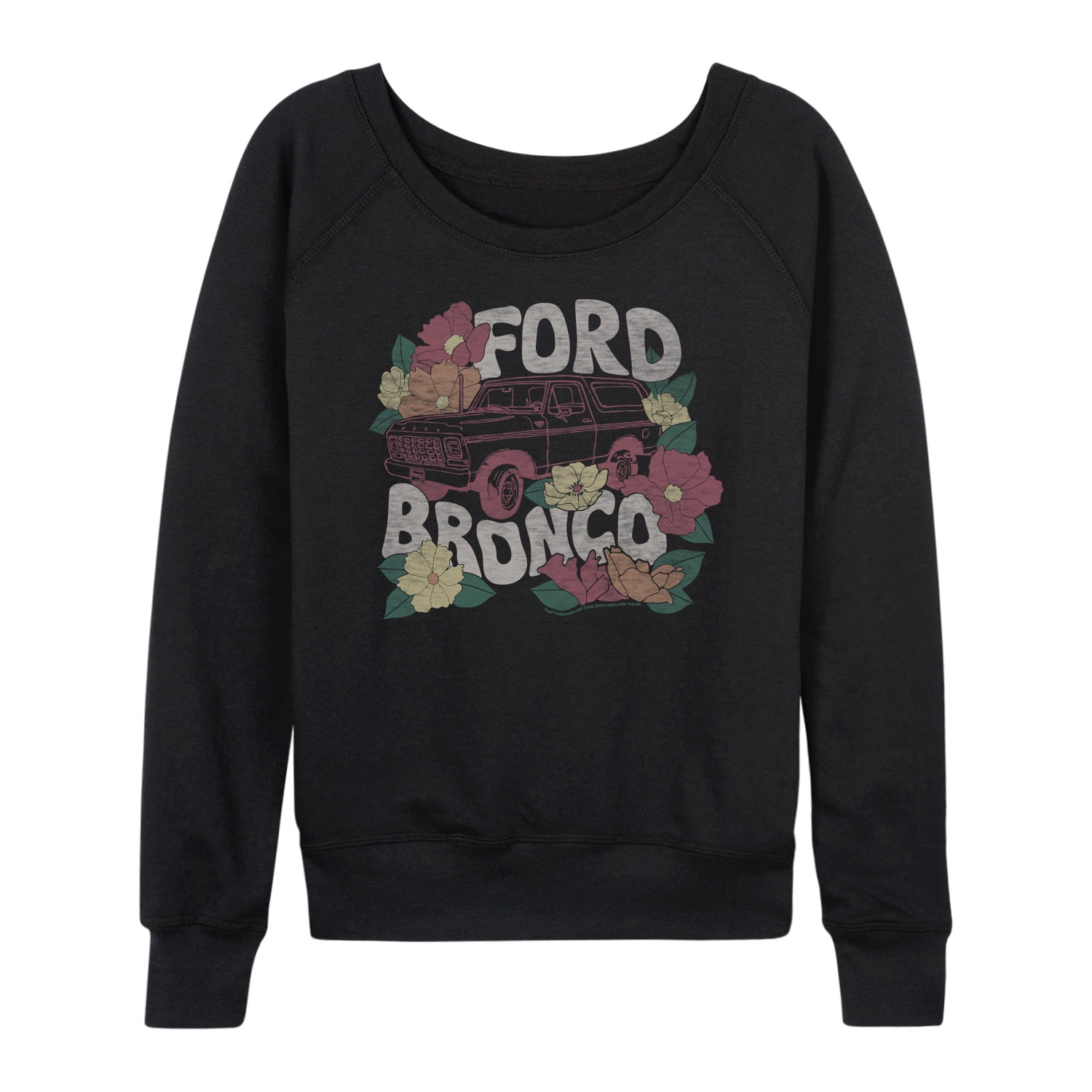 Ford - Bronco Floral - Women's French Terry Long Sleeve Pullover