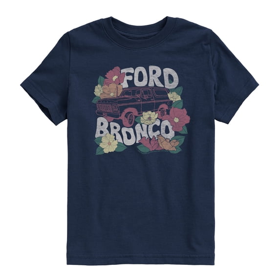 Ford - Bronco Floral - Youth Boys Short Sleeve Graphic T-Shirt
