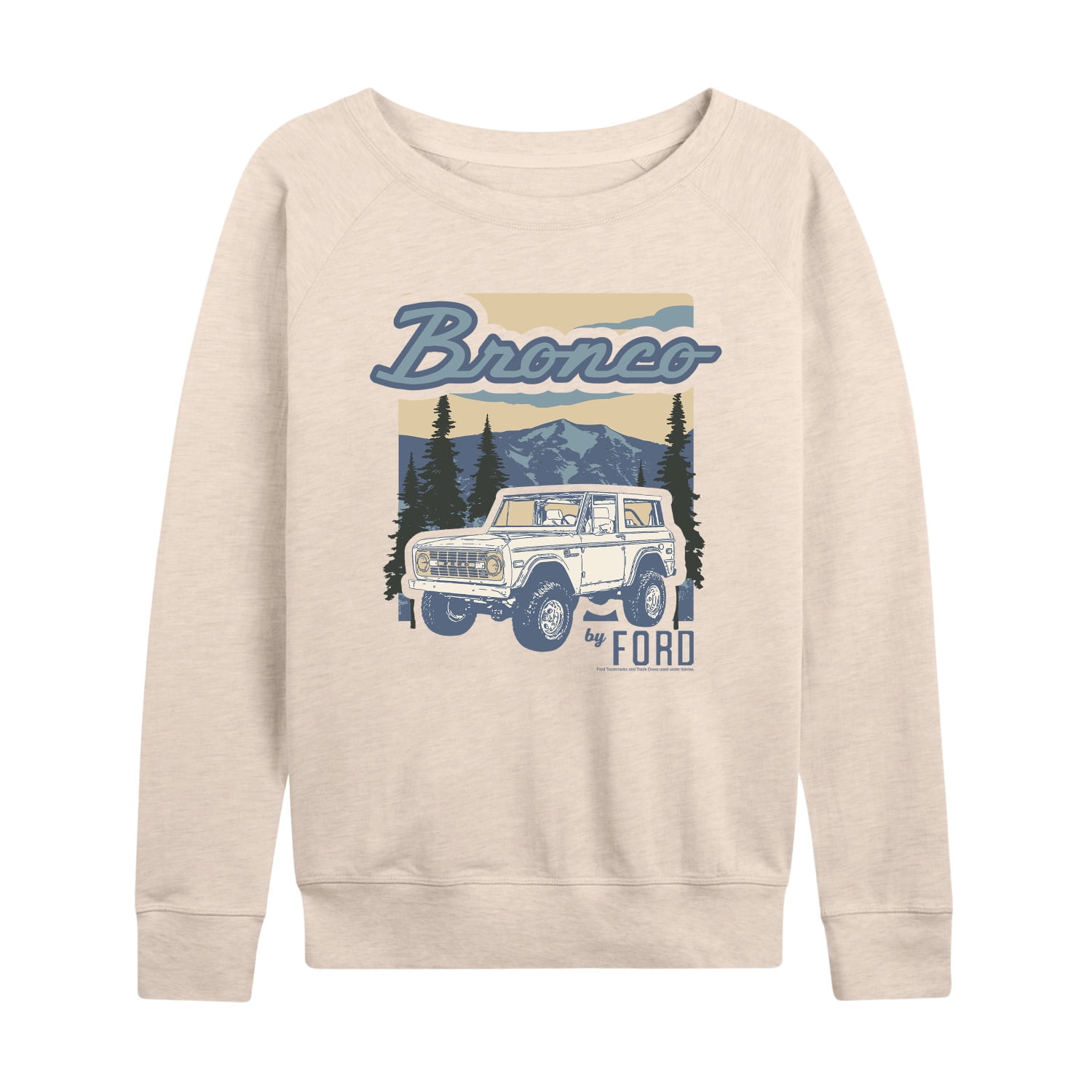 Ford - Bronco Ford - Women's French Terry Long Sleeve Pullover
