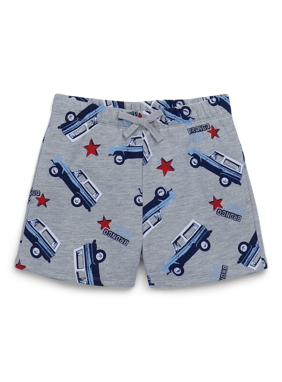 Ford Bronco Girls Americana Print Fleece Shorts, Sizes 4-16