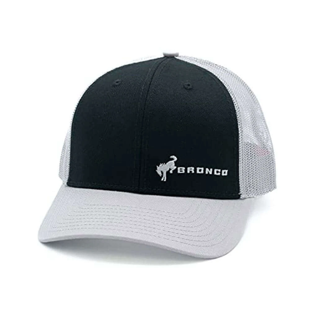 Ford Bronco Hats: Black/Grey Snapback Trucker Hat | Meshback - Walmart.com