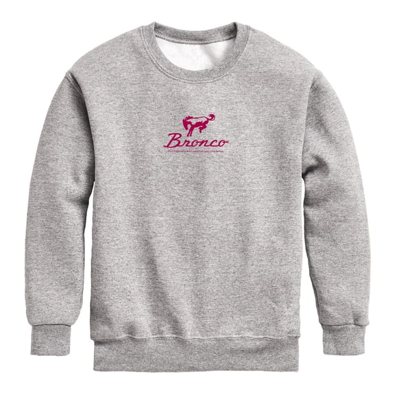Ford - Bronco Horse Logo - Youth Boys Crew Fleece Sweatshirt