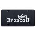 thumbnail image 1 of Ford Bronco II Climbing Laser Etched Logo License Plate (Rugged Black), 1 of 3