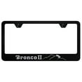 thumbnail image 1 of Ford Bronco II Mountain Laser Etched Logo Stainless Steel License Plate Frame (Black), 1 of 3