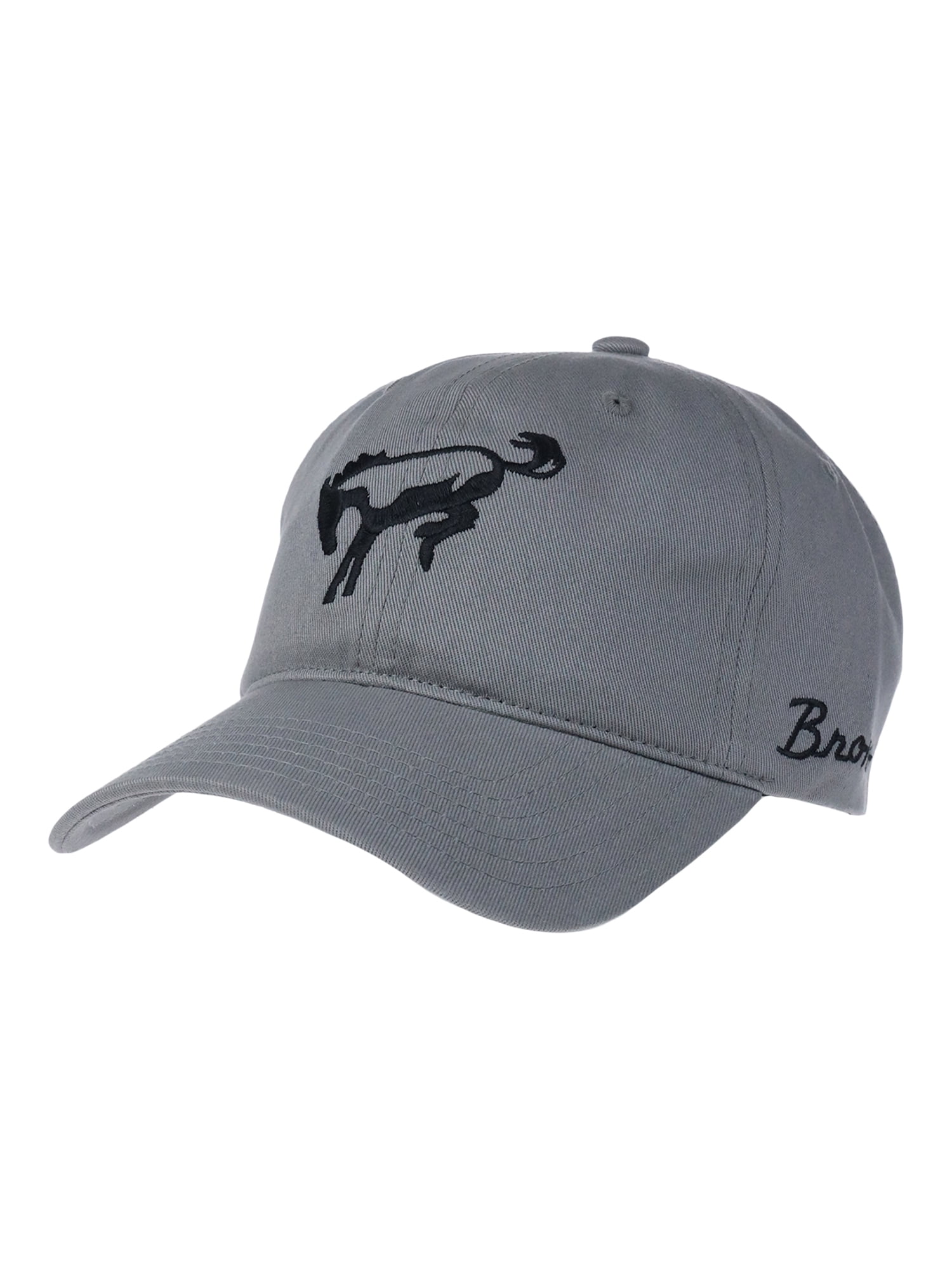 Ford Bronco Men's Horse Logo Baseball Hat, Gray, One Size