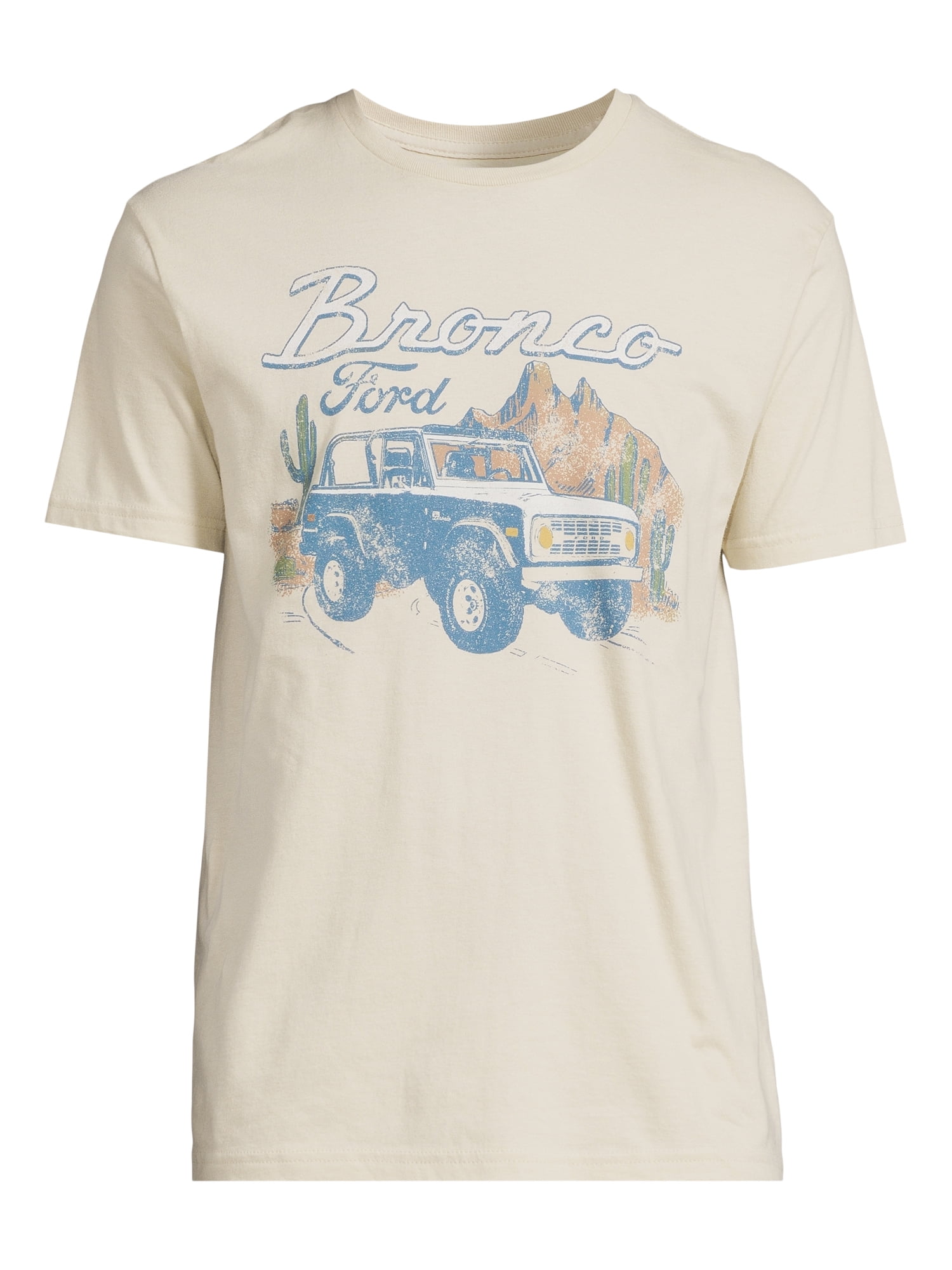 Bronco Men's and Big Men's Graphic Tee with Short Sleeves, Sizes S-3XL