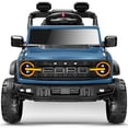 thumbnail image 1 of COCLUB 12V Electric Car for Kids, Licensed Ford Bronco Raptor Ride on Toys with Remote Control, Electric 4 WheelerW/ Suspension, 3 Speeds, Led Lights, Bluetooth, Kids Cars to Drive Truck Blue, 1 of 8