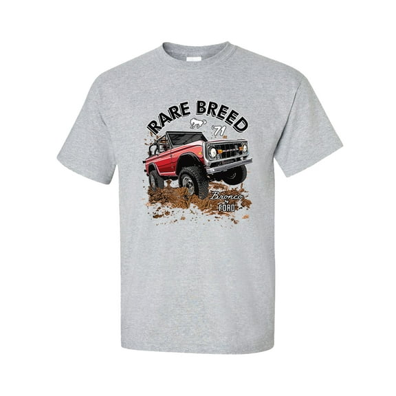 Ford Bronco Rare Breed Unisex Short Sleeve T-shirt-Sports Grey-X-Large