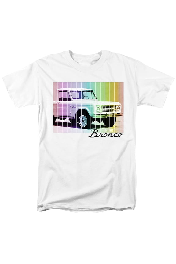 Ford Bronco Retro Rainbow Unisex Adult T Shirt For Men And Women