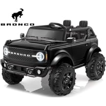 Ford Bronco Ride on Toy Car 2 Seater, 24V Powered Ride on Car with Remote Control, Electric Car for Kids Toddlers w/Bluetooth, 4 Wheelers Truck for Boys Girls Ages 3-8, Black