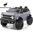 thumbnail image 1 of Licensed Ford Bronco 24V 2 Seater Truck Battery Powered Ride on with Remote Control & Bluetooth, Electric Car for Kids Toddler, Gray, 1 of 9