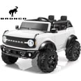 thumbnail image 1 of Ford Bronco Ride on Toy Car 2 Seater, 24V Powered Ride on Car with Remote Control, Electric Car for Kids Toddlers w/Bluetooth, 4 Wheelers Truck for Boys Girls Ages 3-8, White, 1 of 8