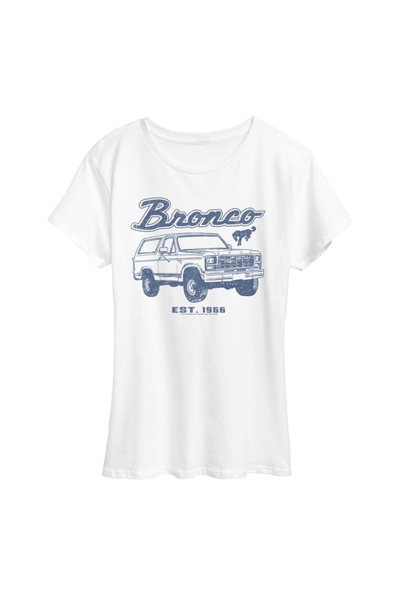 - Bronco Sketch - Women's Short Sleeve Graphic T-Shirt